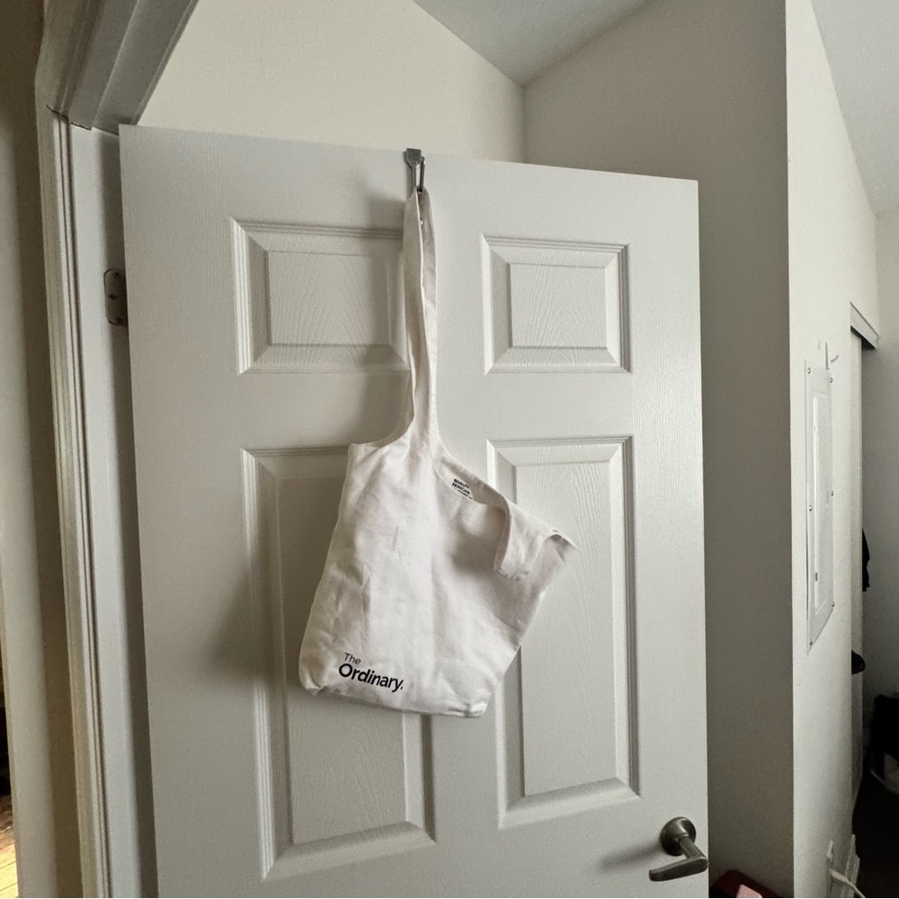 The Ordinary White Canvas Tote